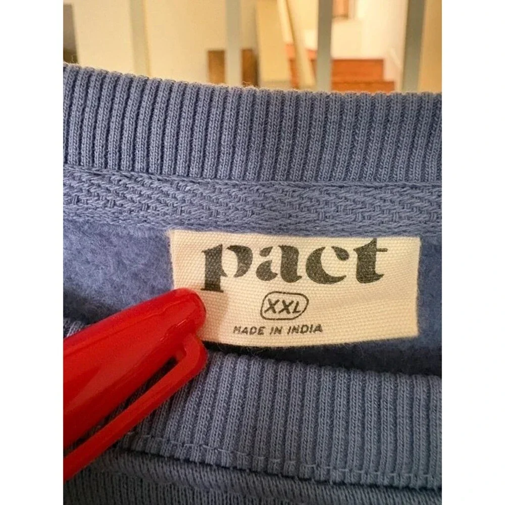 Pact Organic Sweatshirt XXL Fleece Lined